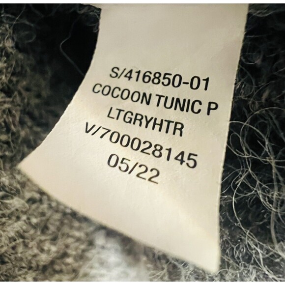 Old Navy Women’s Go-Recycled Grey Crew Neck Sweater Tunic Oversized Size M Tall - Picture 5 of 5